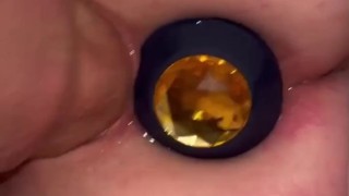 johnholmesjunior fucking Ananas films star Michaela McKenzie with anal toy inside and husband films