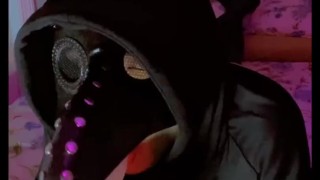 Femboy Plague Doctor gives Blowjob for Halloween