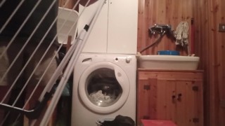 Enjoy pissing and cumming during my loundry.