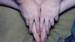 Messing with my camera by showing off my hands and feet