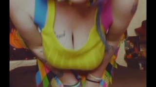 Sexy slut clown tease 