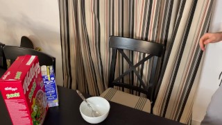 Macrophilia - honey I shrunk the stepson cereal vore