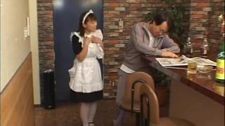 BDSM asian bows to master as she sucks cock