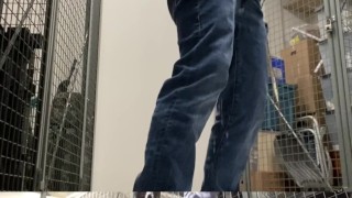 Double view public place self piss