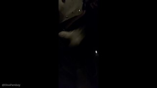 Femboy does some naughty stuff in public