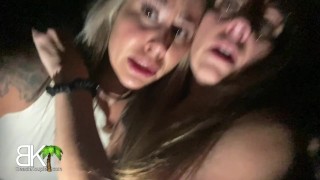 Slutty Influencers use their bodies & blowjob skills to escape! HUGE CUM LOAD IN BOTH MOUTHS!