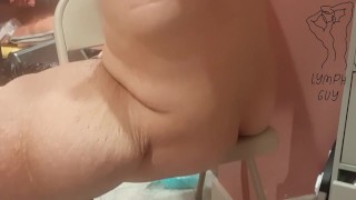 Gay with Unique Disability Cums on Chair