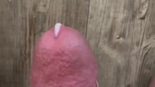POV Cock jerk, cum on floor, small batch load