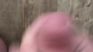 POV Cock jerk, cum on floor, small batch load