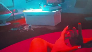 Big Titty CyberPunk 2077 Lesbian Fucks Meredith Stout!