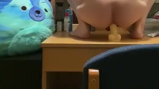 Trying my new toy while my roommate is away