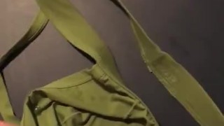 Cumming on my used jock for a friend