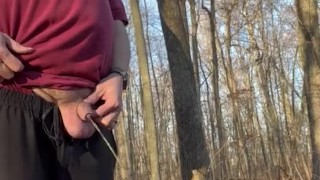 Pissing at the Rest Area 