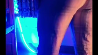 Cute femboy plays with buttplug and cums all over 