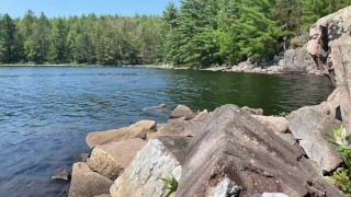 Chill Canadian Guy Explores a Secluded Lakeshore… and Slowly Slips Out of His Briefs