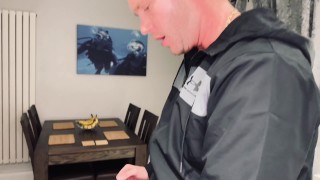 Chav lads fuck in kitchen after a smoke
