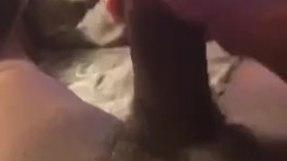 Boy Plays With Black Cock And Cums