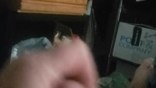 Morning wood cumshot