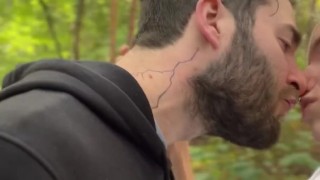 Watering the forest! Hot wife squirts, fucked hard and gets her mouth full of cum