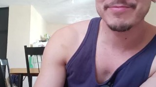 Abundant cumshot on my couch