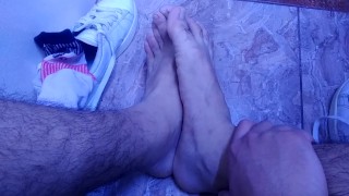 SMELL MY SWEATY WHITE SOCKS AND MY DIRTY FEET