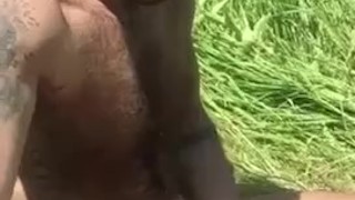 Risky outdoor pig Bator 