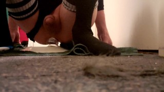 Bouncing on a thick toy!!