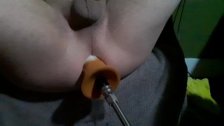 Playing with a new Dildo