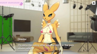 Renamon Horny furry hard sex digimon [Full Gallery hentai game] KISS MY CAMERA