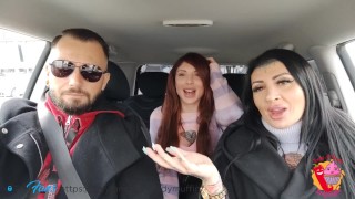 Fucking Tattooed Hitchhiker (Threesome)