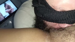 he sucked my pussy hard i ejaculated twice moaning watching porn i like it like that🍑🍆🍆💦🤤😋🥛
