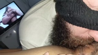 he sucked my pussy hard i ejaculated twice moaning watching porn i like it like that🍑🍆🍆💦🤤😋🥛