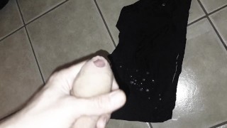 You can hear my big cum load splatter on the floor