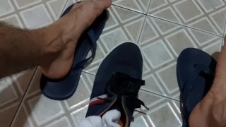 Caliente en los vestidores del gym