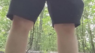 When you gotta take a leak on a hike...
