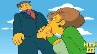 EDNA SUCKING SEYMOUR'S COCK SIMPSONS PORN