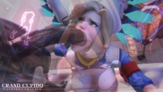 Slutty Dva and Dirty Mercy sex with amazing man [Grand Cupido]( Overwatch ) [Compilation]