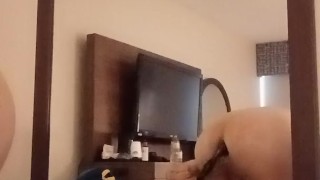 Using my ho whole hole at a hotel 