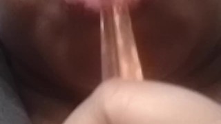 Sucking gummy worms 