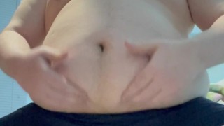 Some belly play while waiting for dinner