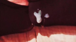 Sissy femboy cums on feet