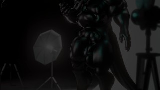 Druth latex pec worship test animation