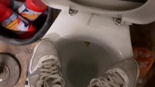Pissing in my Nike Air Max!