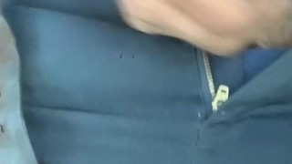 Almost caught masturbating while driving