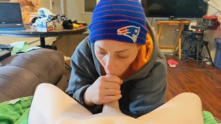 Every time the Patriots Lose, Heather Kane Sucks a Random Cock!