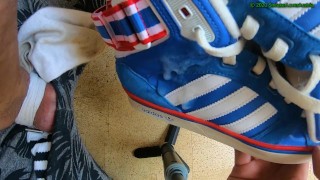 Fun with Adidas Space diver (4Cumshots)