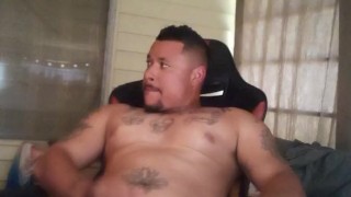 Hot Tattoo Latino Jerking Off To Porn Videos Part 4 (Cumshot)
