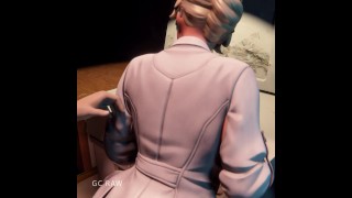 Strange things Mercy Doggy style. Overwatch 