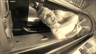 Andy with Olive Oil in the Shower flexes his well-toned Muscles November 2022