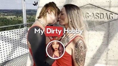 MyDirtyHobby - sexyrachel846 & Her Girlfriend Thank The Cameran With A Double Blowjob & A Good Fuck